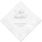 Personalized Paper Napkins Printed Napkins Dinner - Rectangular Fold Kraft (Pack of 80) Weddingstar
