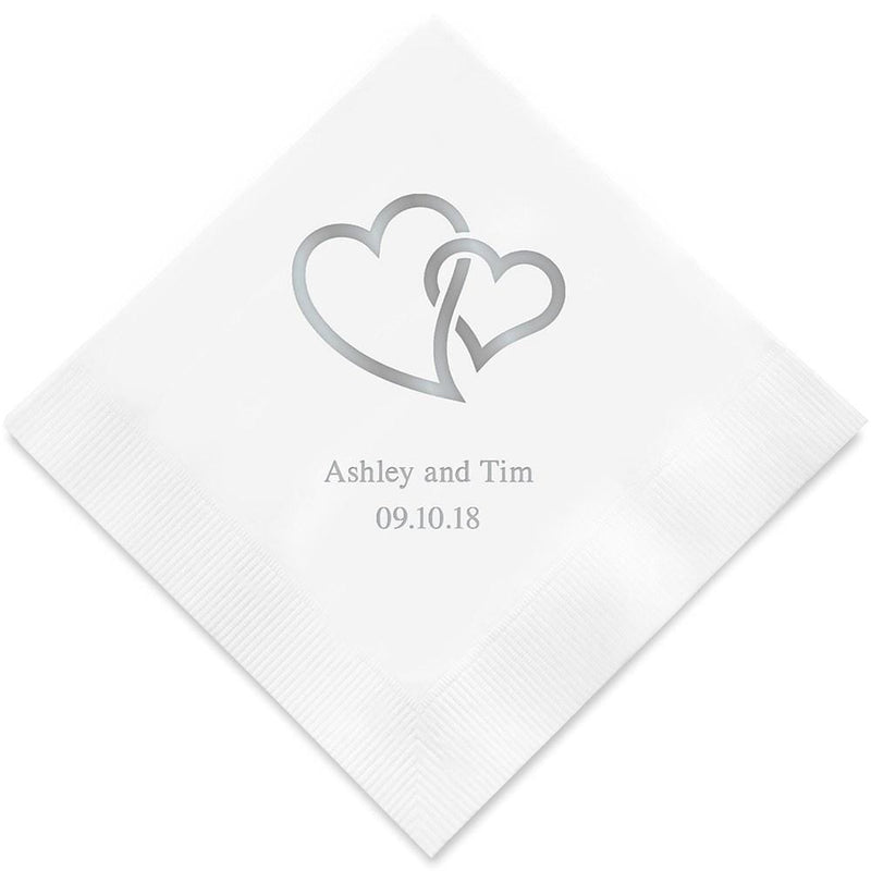 Personalized Paper Napkins Printed Napkins Luncheon Sand (Pack of 1) Weddingstar