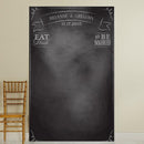 Personalized Photo Backdrop - Chalkboard Eat Drink & Be Married-Wedding Ceremony Accessories-JadeMoghul Inc.
