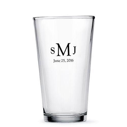 Personalized Pint Glasses (Pack of 1)-Popular Wedding Favors-JadeMoghul Inc.