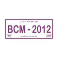 Personalized Printed License Plate Berry (Pack of 1)-Wedding Signs-Carribean Blue-JadeMoghul Inc.