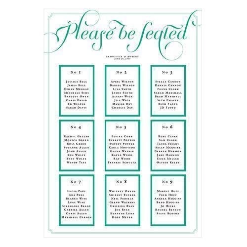 Personalized Seating Chart Kit with Expressions Design Vintage Pink Text With White Background (Pack of 1)-Wedding Signs-Pewter Grey Text With White Background-JadeMoghul Inc.