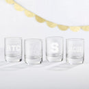 Personalized Shot Glass - Engraved (4 Pcs)-Personalized Coasters-JadeMoghul Inc.