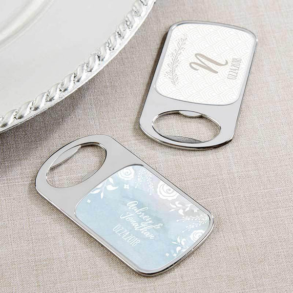 Personalized Silver Bottle Opener - Ethereal(24 Pcs)-Wedding Reception Accessories-JadeMoghul Inc.