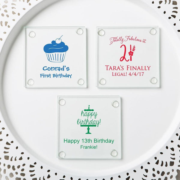 Personalized Stylish coasters from fashioncraft - birthday design-Favors By Season-JadeMoghul Inc.