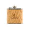 Personalized Wood Wrapped Flask - Modern Text (Pack of 1)-Personalized Gifts For Men-JadeMoghul Inc.