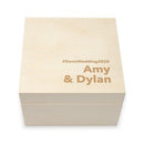 Personalized Wooden Keepsake Gift Box - Block Font Etching (Pack of 1)-Favor Boxes Bags & Containers-JadeMoghul Inc.
