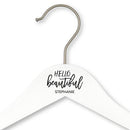 Personalized Wooden Wedding Hanger - Hello Beautiful Printing Black (Pack of 1)-Personalized Gifts for Women-JadeMoghul Inc.
