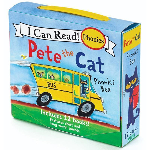 PETE THE CAT 12 BOOK PHONICS SET-Childrens Books & Music-JadeMoghul Inc.