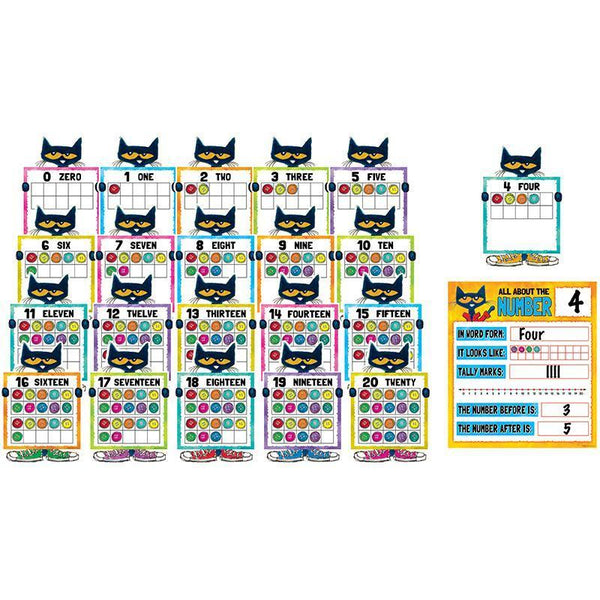 PETE THE CAT NUMBERS 0 TO 20 BBS-Learning Materials-JadeMoghul Inc.