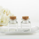 Petite Square Glass Favor Jar - DIY (Set of 12)-Favor Boxes Bags & Containers-JadeMoghul Inc.