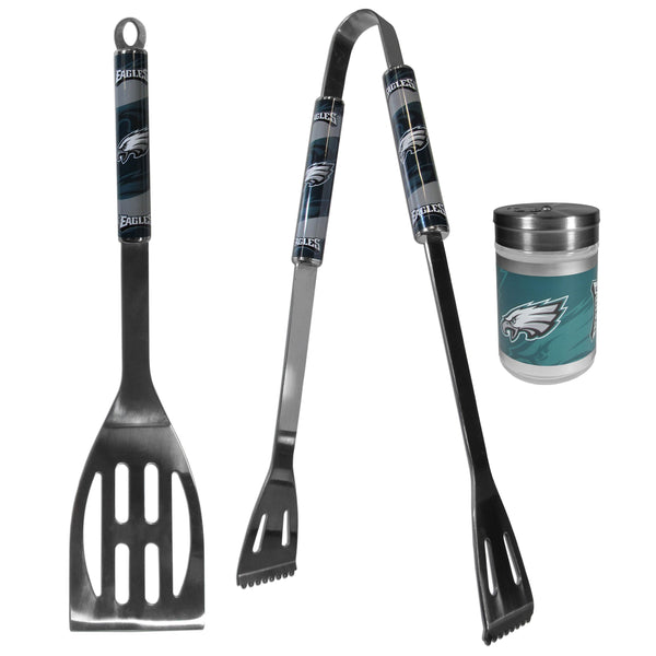 Philadelphia Eagles 2pc BBQ Set with Season Shaker-Tailgating Accessories-JadeMoghul Inc.
