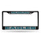 Cadillac License Plate Frame Philadelphia Eagles Black Laser Chrome Frame