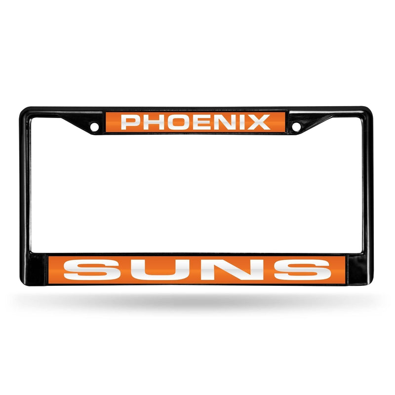 Honda License Plate Frame Phoenix Suns Black Laser Chrome Frame