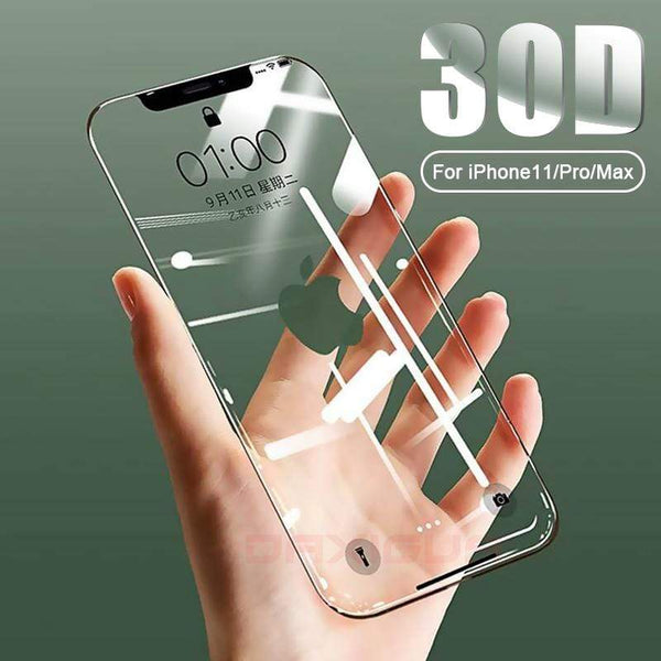 Phone Cases 30D Full Coverage Tempered Glass Screen Protector For iPhone 11 Pro Max X XS Max XR  6 6s 7 8 Plus X AExp