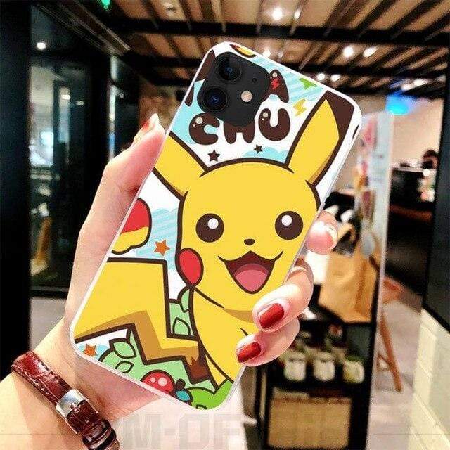 Phone Cases Pikachu Kawaii  Soft Silicone Phone Case Cover For iPhone 5C 5 5S SE 7 8 plus X XS XR XS MAX 11 11 pro 11 Pro Max AExp