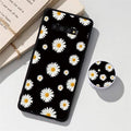 Sunflower Holder Stand Phone Case For Samsung Galaxy Note 10 Lite 9 8 A7 A9 A6 A8 Plus 2018 A70 A50 A40 A51 A71 A21