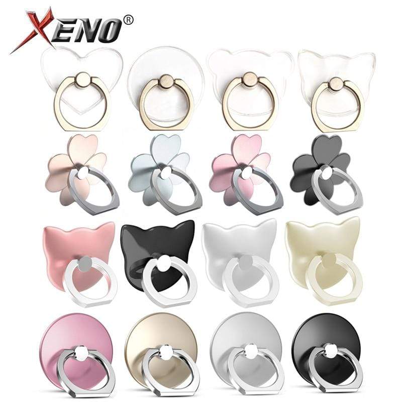 Phone Ring Holder Universal Mobile Phone Grip non-slip Metal/Plastic Fashion Finger Ring for Phone/Tablet Holder Stand Cat/Bear AExp