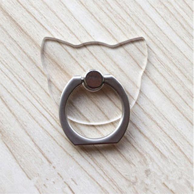 Phone Ring Holder Universal Mobile Phone Grip non-slip Metal/Plastic Fashion Finger Ring for Phone/Tablet Holder Stand Cat/Bear AExp