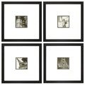 Photos Photo Collage - 18" X 18" Dark Wood Toned Frame Photoscape (Set of 4) HomeRoots