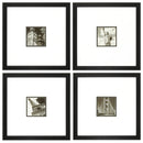 Photos Photo Collage - 18" X 18" Dark Wood Toned Frame Photoscape (Set of 4) HomeRoots