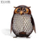 Piggy Bank Owl Shaped Figurine Piggy Bank Money Box Metal Coin Box Saving Box Home Decoration Crafts Gift For Kids-Brown-China-JadeMoghul Inc.