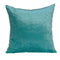 Pillows 18x18 Pillow Covers 18" x 7" x 18" Transitional Aqua Solid Pillow Cover With Poly Insert 4182 HomeRoots