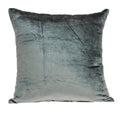 Pillows 18x18 Pillow Covers - 18" x 7" x 18" Transitional Charcoal Solid Pillow Cover With Down Insert HomeRoots