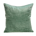 Pillows 18x18 Pillow Covers - 18" x 7" x 18" Transitional Green Solid Pillow Cover With Down Insert HomeRoots