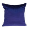 Pillows 18x18 Pillow Covers - 18" x 7" x 18" Transitional Royal Blue Solid Pillow Cover With Down Insert HomeRoots