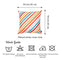 Pillows 18x18Pillow Covers - 18"x 18" Tropical Diagonal Printed Decorative Throw Pillow Cover HomeRoots