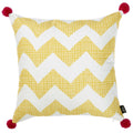 Pillows 18x18Pillow Covers - 18"x 18" Yellow Tropical Chevron Decorative Throw Pillow Cover HomeRoots