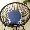 Pillows 18x18Pillow Covers - 18"x18"Blue and White Geometric Decorative Throw Pillow Cover HomeRoots