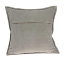 Pillows 20x20 Pillow Covers - 20" x 0.5" x 20" Transitional Gray Solid Quilted Pillow Cover HomeRoots