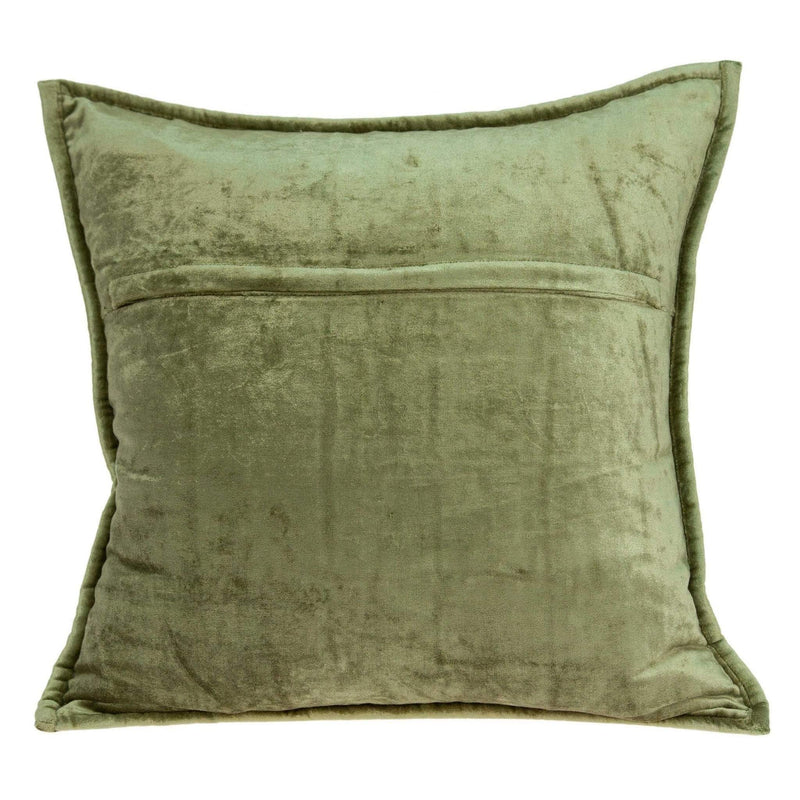Pillows 20x20 Pillow Covers - 20" x 0.5" x 20" Transitional Olive Solid Quilted Pillow Cover HomeRoots