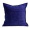 Pillows 20x20 Pillow Covers - 20" x 0.5" x 20" Transitional Royal Blue Solid Quilted Pillow Cover HomeRoots