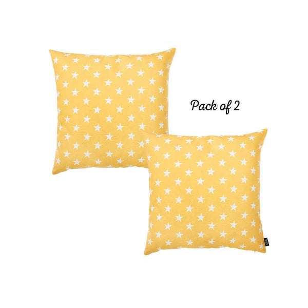 Pillows 20x20 Pillow Covers 20 "x 20" Easy-care Decorative Throw Pillow Case Set Of 2 Pcs Square 5485 HomeRoots