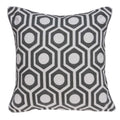 Pillows 20x20 Pillow Covers - 20" x 7" x 20" Cool Gray and White Pillow Cover With Poly Insert HomeRoots