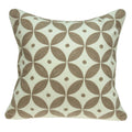 Pillows 20x20 Pillow Covers - 20" x 7" x 20" Transitional Beige and White Accent Pillow Cover With Poly Insert HomeRoots