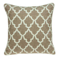 Pillows 20x20 Pillow Covers - 20" x 7" x 20" Transitional Beige and White Pillow Cover With Poly Insert HomeRoots