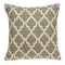 Pillows 20x20 Pillow Covers - 20" x 7" x 20" Transitional Beige and White Pillow Cover With Poly Insert HomeRoots