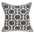 Pillows 20x20 Pillow Covers - 20" x 7" x 20" Transitional Gray and White Accent Pillow Cover With Poly Insert HomeRoots