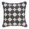 Pillows 20x20 Pillow Covers - 20" x 7" x 20" Transitional Gray and White Pillow Cover With Poly Insert HomeRoots