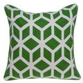 Pillows 20x20 Pillow Covers - 20" x 7" x 20" Transitional Green and White Pillow Cover With Poly Insert HomeRoots