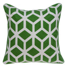 Pillows 20x20 Pillow Covers - 20" x 7" x 20" Transitional Green and White Pillow Cover With Poly Insert HomeRoots