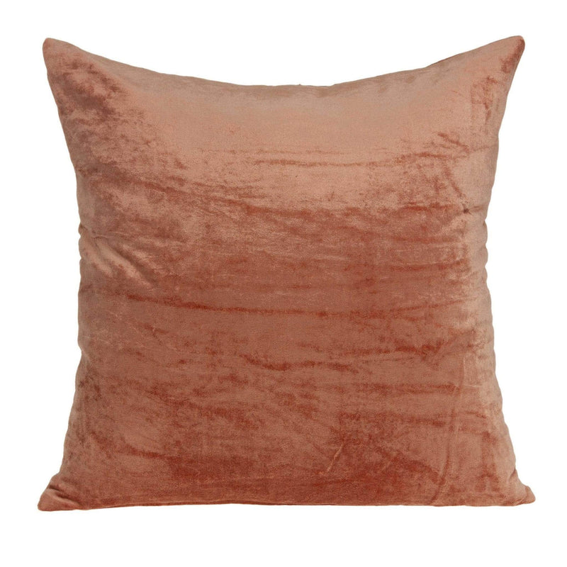 Pillows 20x20 Pillow Covers - 20" x 7" x 20" Transitional Orange Solid Pillow Cover With Poly Insert HomeRoots