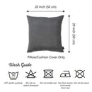 Pillows 20x20 Pillow Covers - 20"x20" Grey Honey Decorative Throw Pillow Cover (2 pcs in set) HomeRoots