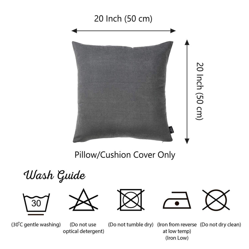 Pillows 20x20 Pillow Covers - 20"x20" Grey Honey Decorative Throw Pillow Cover (2 pcs in set) HomeRoots