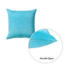 Pillows 20x20 Pillow Covers - 20"x20" Sky Blue Honey Decorative Throw Pillow Cover (2 pcs in set) HomeRoots