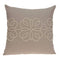 Pillows 20x20 Pillow Insert - 20" x 7" x 20" Cool Transitional Tan Cotton Accent Pillow Cover With Down Insert HomeRoots